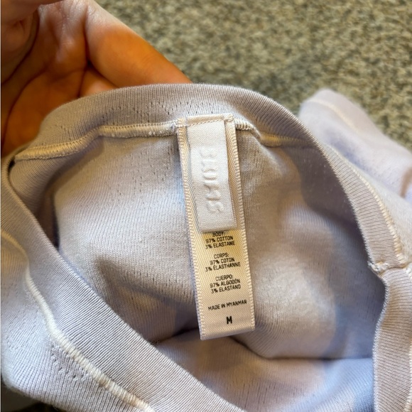 Skims Logo Pointelle Cropped Tee - Picture 3 of 3